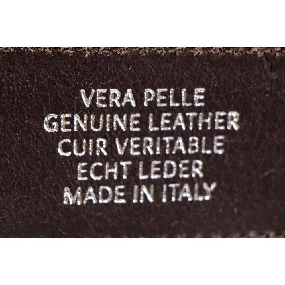 Vera Pelle Italy BROWN GENUINE LEATHER 1.25